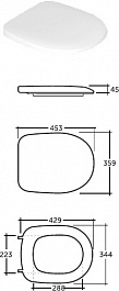 Керамин Унитаз-компакт Толедо двухрежимный с арматурой Alcaplast с сиденьем дюропласт – фотография-7